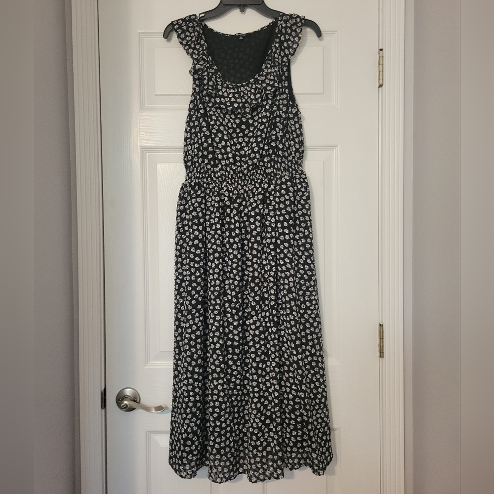 Madewell Floral Sleeveless Dress